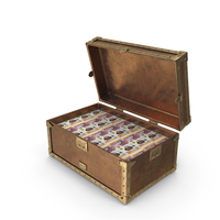 England 50 Pound Money Treasure Box PNG & PSD Images