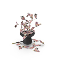 Magic Hat England 50 Pound Money Fly Out PNG & PSD Images