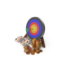 Target Win England 50 Pound Money Gold Coins PNG & PSD Images