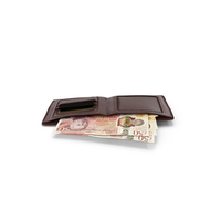 Brown Wallet England 50 Pound Money Bill Ground PNG & PSD Images