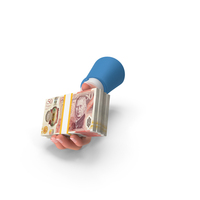 England 50 Pound Holding Giving Bill Money PNG & PSD Images