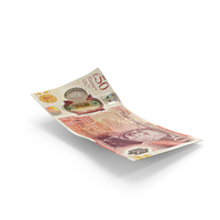 England 50 Pound Money Falling Single Note Ground PNG & PSD Images