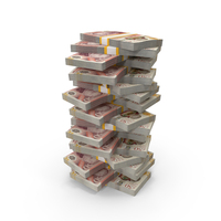 England 50 Pound Money Lots Bills Stack Arranged PNG & PSD Images