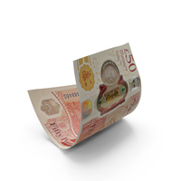 England 50 Pound Money Note Bend PNG & PSD Images