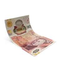 England 50 Pound Money Note Bend Ground PNG & PSD Images