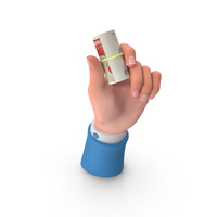 England 50 Pound Note Roll Holding Hand PNG & PSD Images