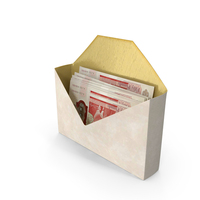 Envelop With England 50 Pound Money Notes Currency Mail PNG & PSD Images