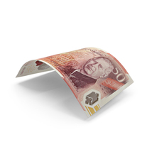 Falling Note England 50 Pound Money PNG & PSD Images