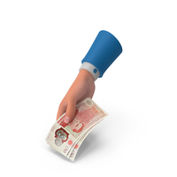 Giving England 50 Pound Money Bill Hand Hold PNG & PSD Images