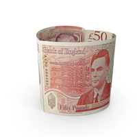 Heart Shape England 50 Pound Note PNG & PSD Images