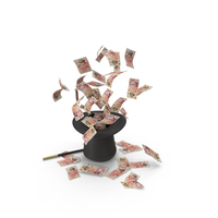 Magic Hat England 50 Pound Money Fly Out PNG & PSD Images