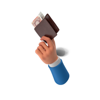 Money Wallet Bill England 50 Pound Hand Hold PNG & PSD Images
