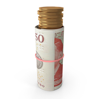 Single Billed England 50 Pound Money Notes Currency Gold Coins PNG & PSD Images