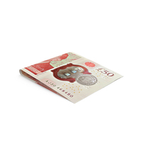 Single England 50 Pound Note Proper Fold Ground PNG & PSD Images