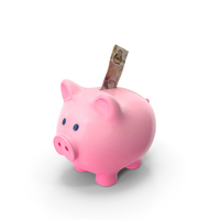 Single England 50 Pound Note Save Piggy Bank PNG & PSD Images
