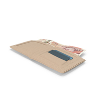 Wallet Cream Open Bill England 50 Pound Money PNG & PSD Images