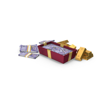 Box Gold Biscuit Lots Indian 100 Rupees Money Notes PNG & PSD Images