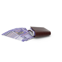Brown Wallet Close Indian 100 Rupees Money Bill PNG & PSD Images