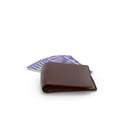 Brown Wallet Indian 100 Rupees Money Bills PNG & PSD Images
