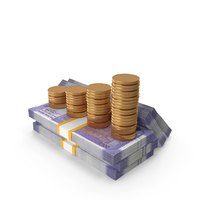 Indian 100 Rupees Money Notes With Graph Coins Lots PNG & PSD Images