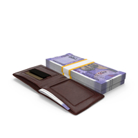 Leather Wallet Open Bill Indian 100 Rupees Money PNG & PSD Images
