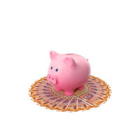 Circular Arranged Indian 200 Rupees Piggy Bank PNG & PSD Images