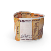 Heart Shape Indian 200 Rupees Note PNG & PSD Images