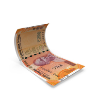 Indian 200 Rupees Money Fly Note PNG & PSD Images