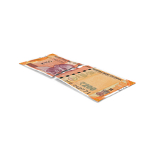 Split Two Pieces Indian 200 Rupees Money Note PNG & PSD Images