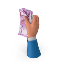 Bill Indian 2000 Rupees Money Currency Notes Hand Hold PNG & PSD Images