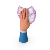 Bill Indian 2000 Rupees Money Notes Cash Hand Hold PNG & PSD Images