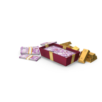 Box Gold Lots Indian 2000 Rupees Money Notes PNG & PSD Images