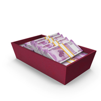 Box With Lots Indian 2000 Rupees Money Notes PNG & PSD Images
