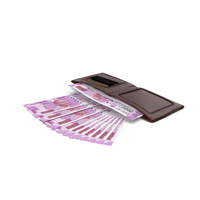 Brown Wallet Bill Indian 2000 Rupees Money Coins PNG & PSD Images