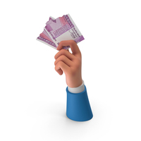 Cash Indian 2000 Rupees Money Split Note Hand Hold PNG & PSD Images
