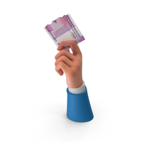 Currency One Indian 2000 Rupees Money Split Note Hand Hold PNG & PSD Images