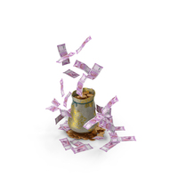 Indian 2000 Rupees Money Gold Coins Bag PNG & PSD Images