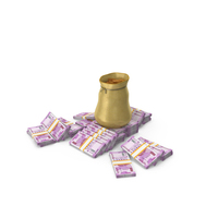 Indian 2000 Rupees Money Notes Bag Coins Currency PNG & PSD Images