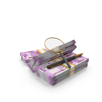 Indian 2000 Rupees Money Notes Currency Single Bill Magnify Pen PNG & PSD Images