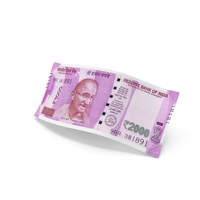 Indian 2000 Rupees Money Slant Falling Note PNG & PSD Images