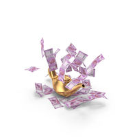 Magic Lamp Indian 2000 Rupees Money Falling PNG & PSD Images