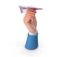Paper Plane Indian 2000 Rupees Note Hand Hold PNG & PSD Images