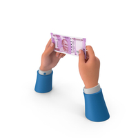 Single Indian 2000 Rupees Money Note Hand Hold PNG & PSD Images