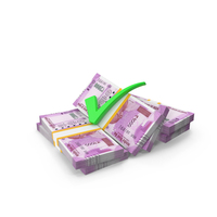 Tick Mark Indian 2000 Rupees Money Notes Currency PNG & PSD Images