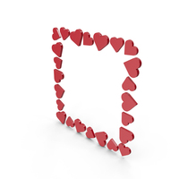 Red Hearts Frame PNG & PSD Images