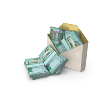 Envelop With Jordan 20 Dinars Money Notes Currency Lots PNG & PSD Images