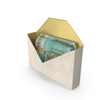 Envelop With Jordan 20 Dinars Money Notes Currency Mail PNG & PSD Images
