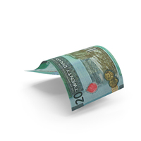 Falling Jordan 20 Dinars Money Notes Currency Bill PNG & PSD Images