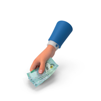 Hand Give Money Bill Jordan 20 Dinars PNG & PSD Images