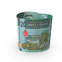 Heart Shape Jordan 20 Dinars Note PNG & PSD Images